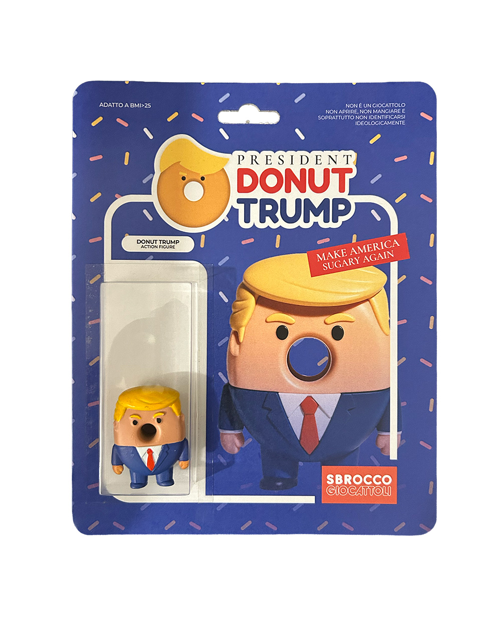 Donut trump bootleg action figure